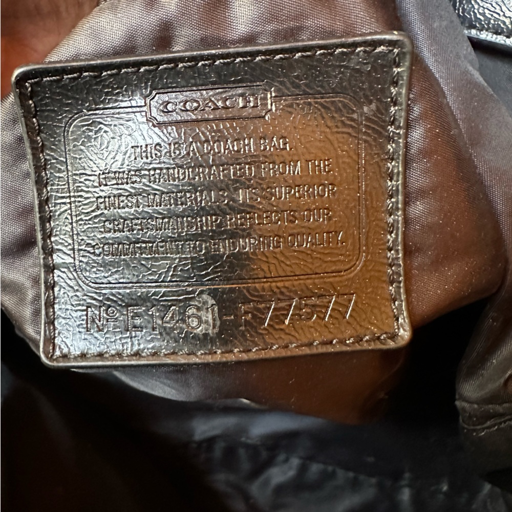 Coach Black Signature Logo Baby Bag with Shoulder Strap - Picture 6 of 8